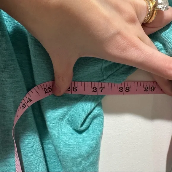 Eileen Fisher Teal 100% Linen Drop Shoulder Tunic Top | Size M - Picture 7 of 10